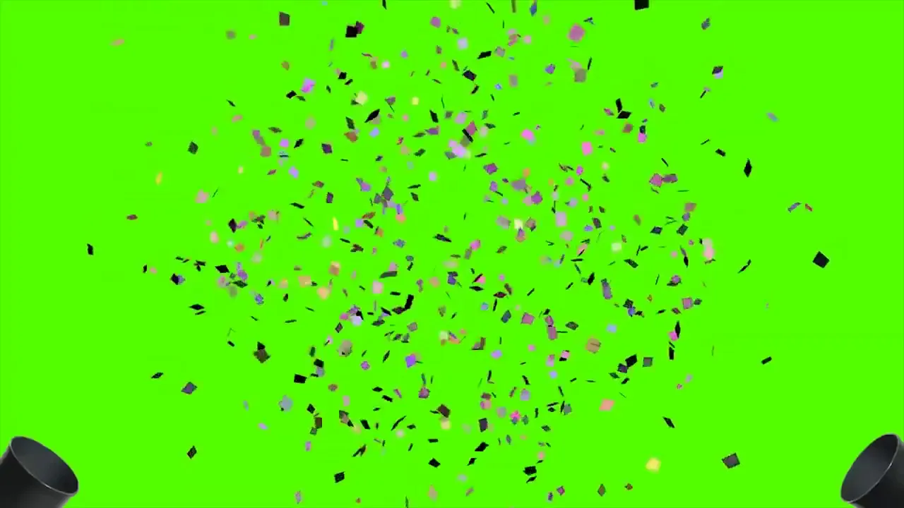 Green screen pop party😇😇