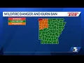 Benton County Arkansas under a burn ban