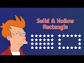 Solid and Hollow Rectangle Problem Solving in C Language