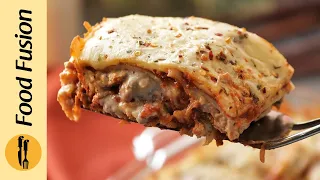Smoky Chicken Lasagna Without Oven Recipe By Food Fusion (Ramzan Special)