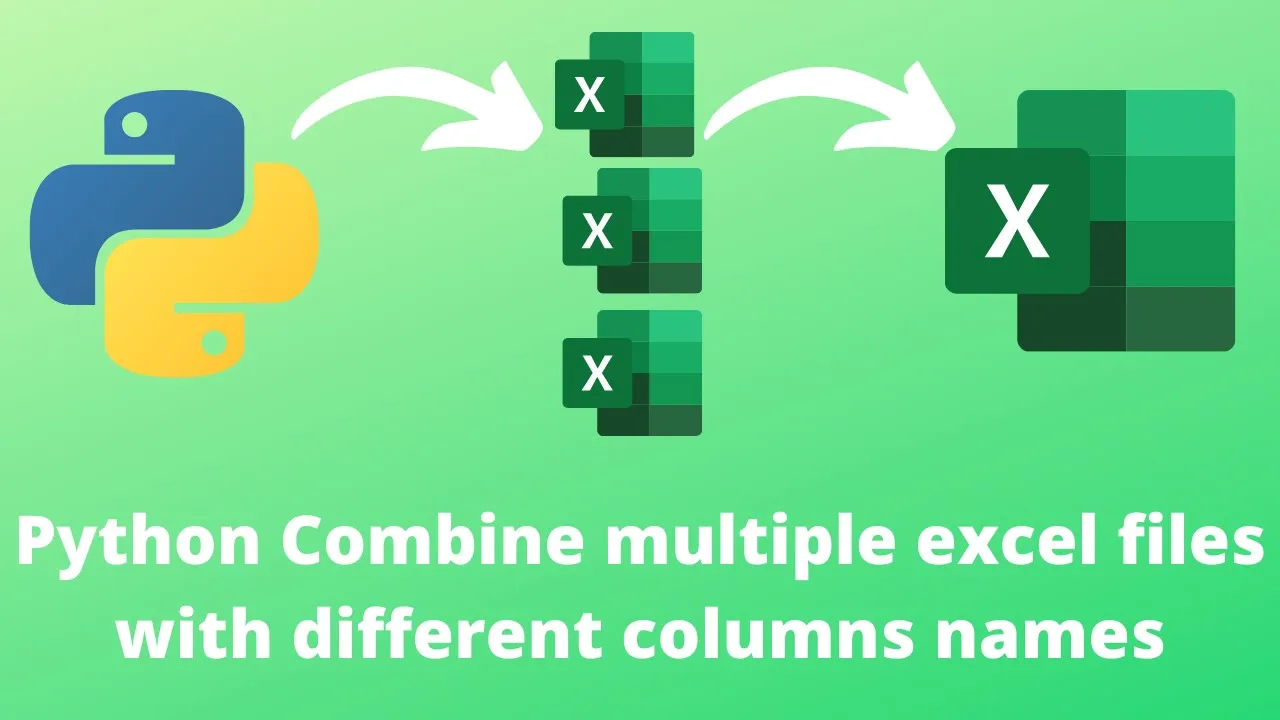 Python combine multiple excel workbooks with different column names.