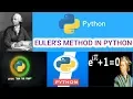 EULER METHOD IN PYTHON solving ODE