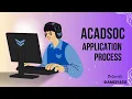 PART 1 ACADSOC APPLICATION PROCESS 2024-2025 amee1450