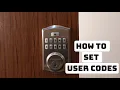 How to Set User Codes on Kwikset SmartCode 260 Door Lock