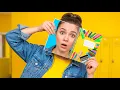 AMAZING DIY SCHOOL HACKS Easy Crafts Funny Tips and Tricks For Back to School by 123 GO SCHOOL