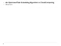 An Optimized Task Scheduling Algorithm in CloudComputing