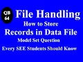 How to Store the Records in Sequential Data File in QBasic File Handling Part-I
