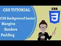 CSS Tutorial Part 03 Background property Box Model tutorial Border margin padding 2020