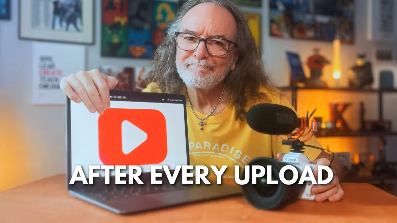 Outline Video 7 key things to do AFTER uploading your YouTube video