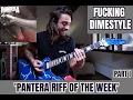 PANTERA RIFF OF THE WEEK F HOSTILE - main riff LESSON by ATTILA Voros intermediate
