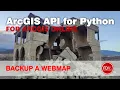 Backup ArcGIS Online WebMap Configurations using the ArcGIS API for Python