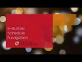 E-Builder Navigation Project Schedules