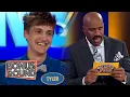Download Lagu GAMER TYLER BLEVINS AKA NNJA First Full Family Feud USA Episode With Steve Harvey