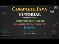 Composite Number In Java Explained Step-by-Step Master In Looping in Java