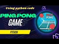 Ping Pong Game code using Python Turtle Graphics