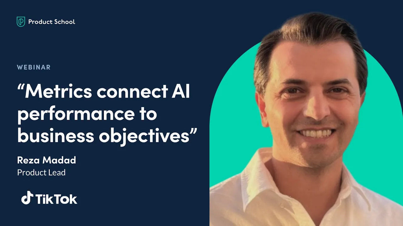 Metrics for Innovative AI/ML Products | TikTok Product Lead - YouTube thumbnail