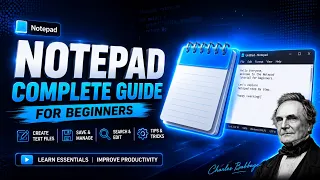 Basics for Beginners - Part 1 Notepad Tutorial