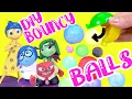 Inside Out 2 Movie DIY Memory Bouncy Balls with Dolls Crafts for Kids