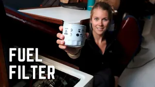 Changing the Fuel Filter on a Universal M-30 Diesel Engine | Engine Not Getting Fuel