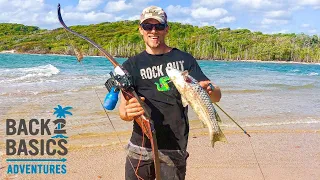 HUNTING FOR FOOD WITH A HANDMADE BOW (Catch & Cook)