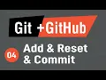 Arabic Learn Git GitHub - Add And Reset And Commit Explain Progress