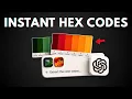 How to Extract PROFESSIONAL Color Palettes from Photos with ChatGPT