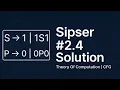 Solution to Sipser Exercise 2 4 Theory of Computation CFG