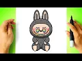 How to DRAW LABUBU - The Monsters