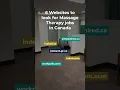 Websites to look for Massage Therapy Job Opportunities PIMT