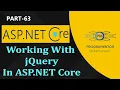 63 Working With jQuery In ASP NET Core jQuery With ASP NET Core Web Development
