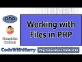 Working with Files File in PHP in Hindi PHP Tutorial