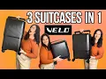 Luggage that grows as you travel VELO 3-in-1 Expandable Luggage