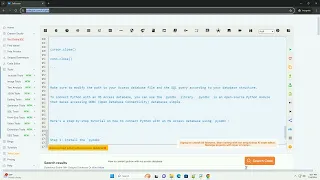 How to connect python with ms access database