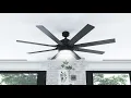 Honeywell Ceiling Fans 51473 01 Xerxes Ceiling Fan 62 Matte Black Amazon com