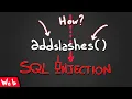 Bypassing addslashes using format string to get SQL Injection Baby-sql HackTheBox