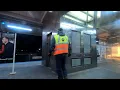 Midway Orange Line Train to Downtown Chicago at Night