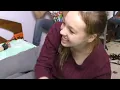 University Girl tickled on bed 1