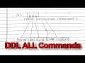 SQL tutorial 8 DDL Commands in SQL create alter drop rename and truncate