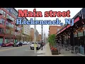 Walking on Main Street in Hackensack New Jersey USA Court St to the Sears building