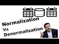 Normalization vs Denormalization