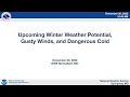 NWS Springfield 12-20-2022 Briefing Upcoming Winter Weather Gusty Winds and Dangerous Cold