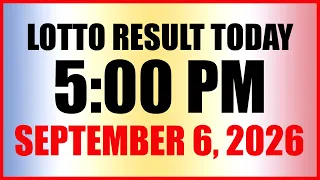 Lotto Result Today 5pm Draw September 6, 2026 Swertres EZ2 PCSO