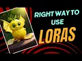 This is the correct way to use loras in stable diffusion automatic 1111