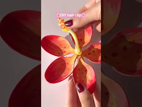 DIY hair clip🌸