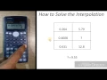 How to solve the interpolation in calculator Casio fx991 MS The calculator King