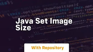 java set image size