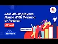 Join All Employees Names Using Stream API Java 8 Java 8 Interview Questions