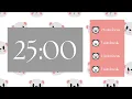 2x25 Pomodoro Timer Study With Me Cute Panda Aesthetic Focus Session Break