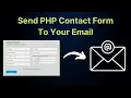 How to Receive Email from HTML Form using PHP How to Connect Contact form to email in php