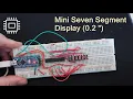 Smallest Seven segment display Arduino and max7219 0 2 7 seg display